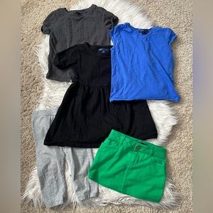 {GAP} Toddler Girl Spring / Summer Top, Skirt, & Bottom Bundle - Girl's 4/5